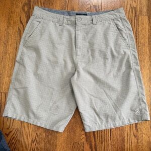 Hang Ten Men's Khaki Flat Front Shorts Size 34